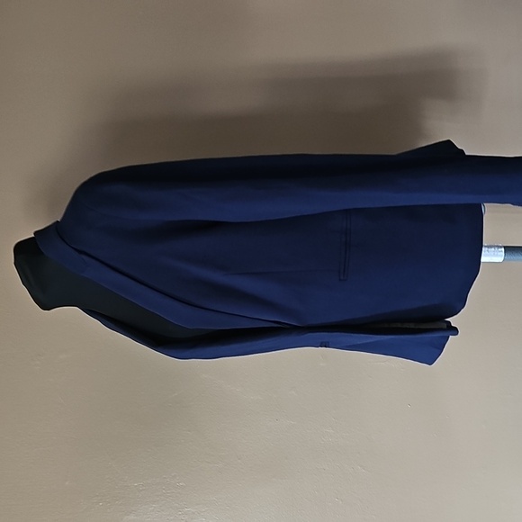 Philosophy Republic Navy Blue Stretchy Blazer Jacket Women's Size 10 NWT - Picture 2 of 16